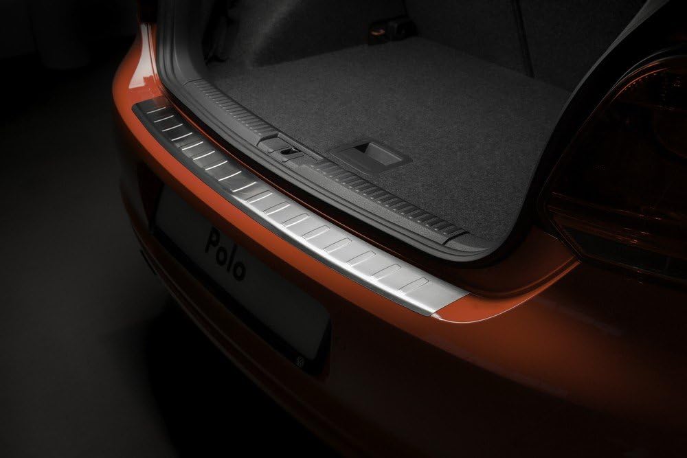 Edelstahl Heckstossstangenschutz Seat Alhambra II / kompatibel mit Volkswagen Sharan II 2010- 'Ribs'