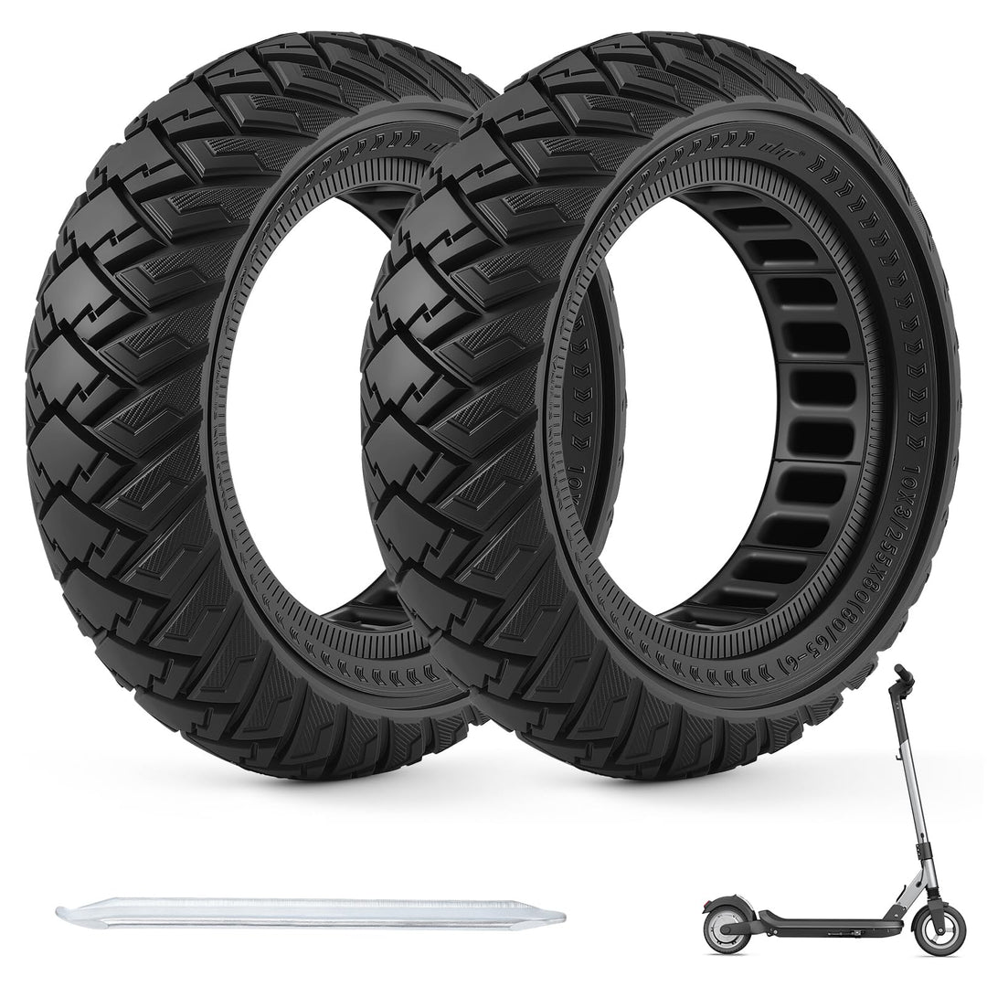 COASTA 80/65-6 Solide Reifen,10x3.0 Zoll Off Road E Scooter Reifen, 255 x 80 Reifen Vollgummi für Ku