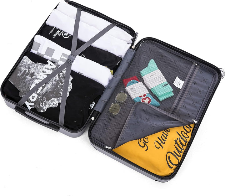 Flexot® F-2045 Koffer, Handgepäck & 3tlg Kofferset (16 Farben zur Auswahl) Zwillingsrollen Bordcase