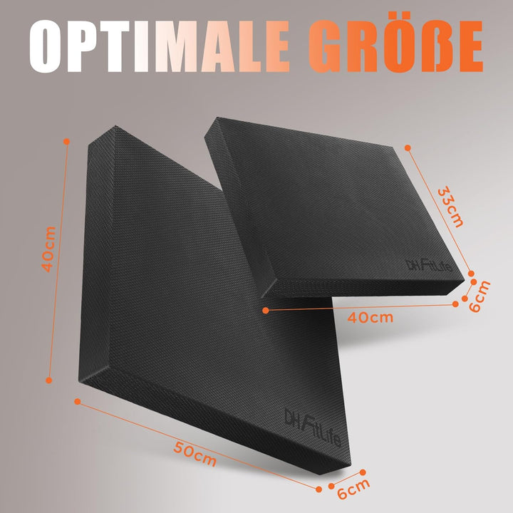 DH FitLife Premium Balance Pad – Balancekissen ideal für Gleichgewicht- & Stabilitätstraining | Bala