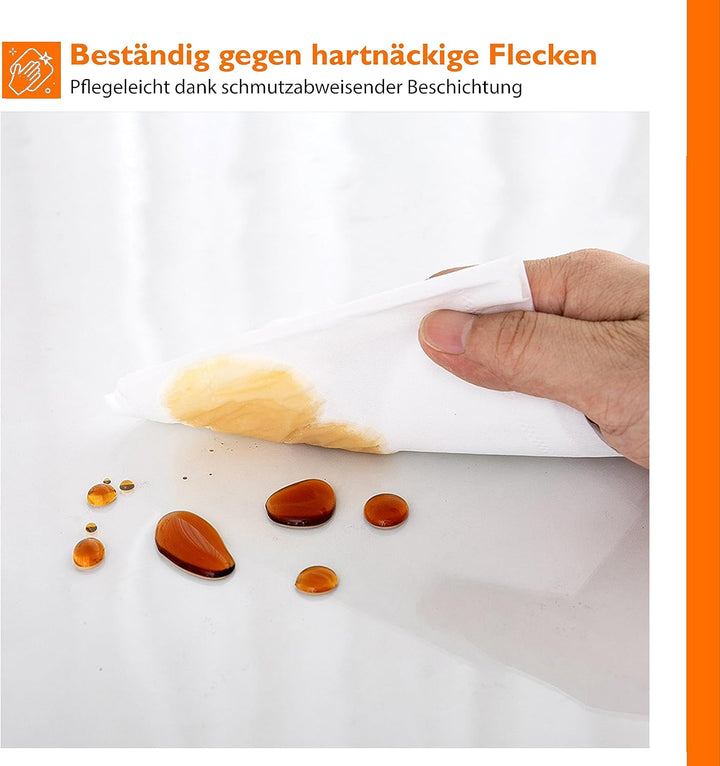 Simple Fix Tischdecke Transparent - Tischschutz Abwaschbar - Tischdecke Outdoor - 80cm x 120cm 80 x