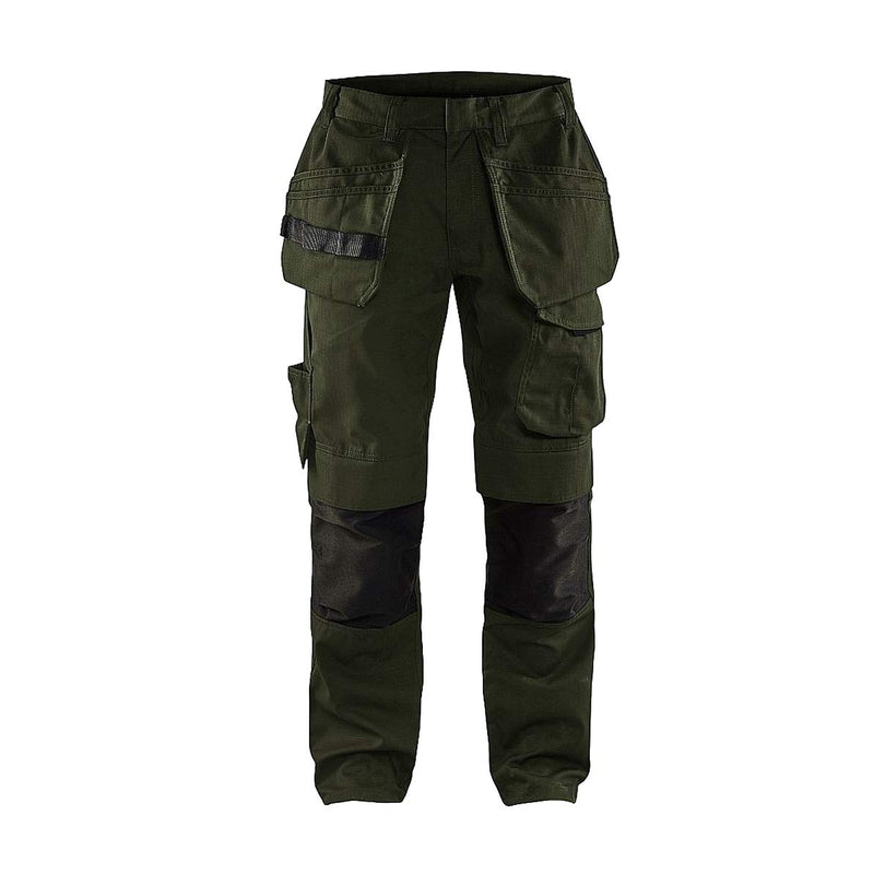 Blakläder 149613304599D96 Service Bundhose mit Nageltaschen Grösse in Olivegrün/Schwarz, D96 D96 Dar