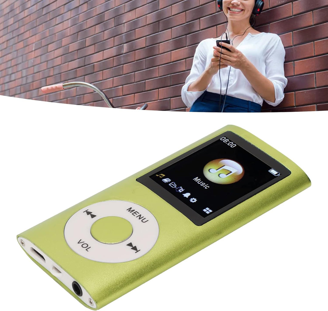 MP3 Player Stilvoller Multifunktionaler Musik Player mit Verlustfreiem Sound und Kopfhörern, Schlank