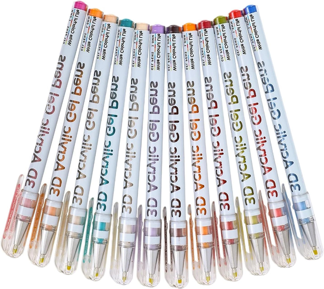 3D Acryl Gel Pen, Acryl Farbmarker Set Für Steine, Wasserbasierte Zeichenstifte Für Holz Stein Leinw