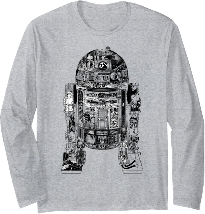 Star Wars R2-D2 Epic Portrait Langarmshirt