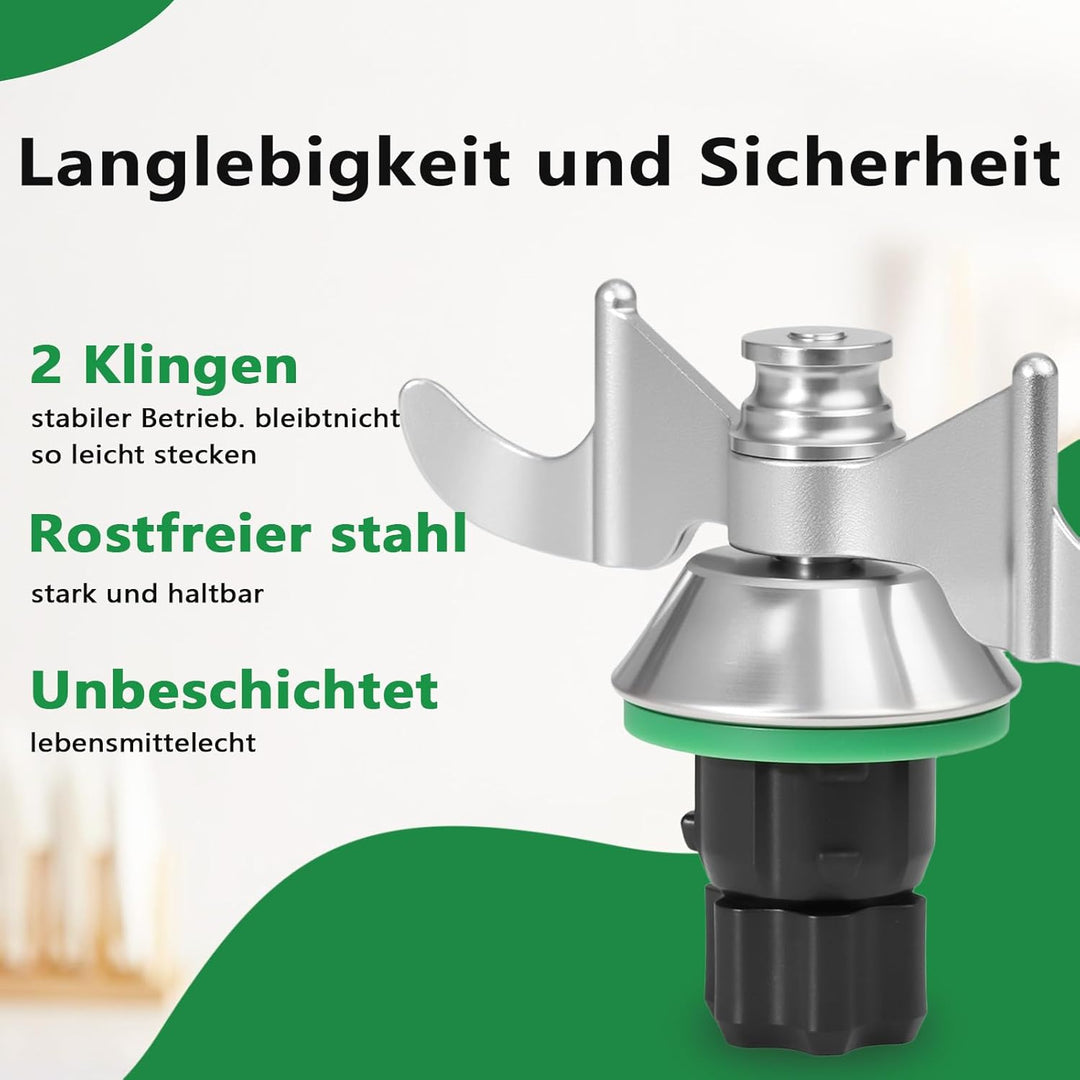 Teigmesser für Thermomix TM6, TM5, Edelstahl Teigmischmesser, Kein Teig-Rückstand und Schmutzkontami