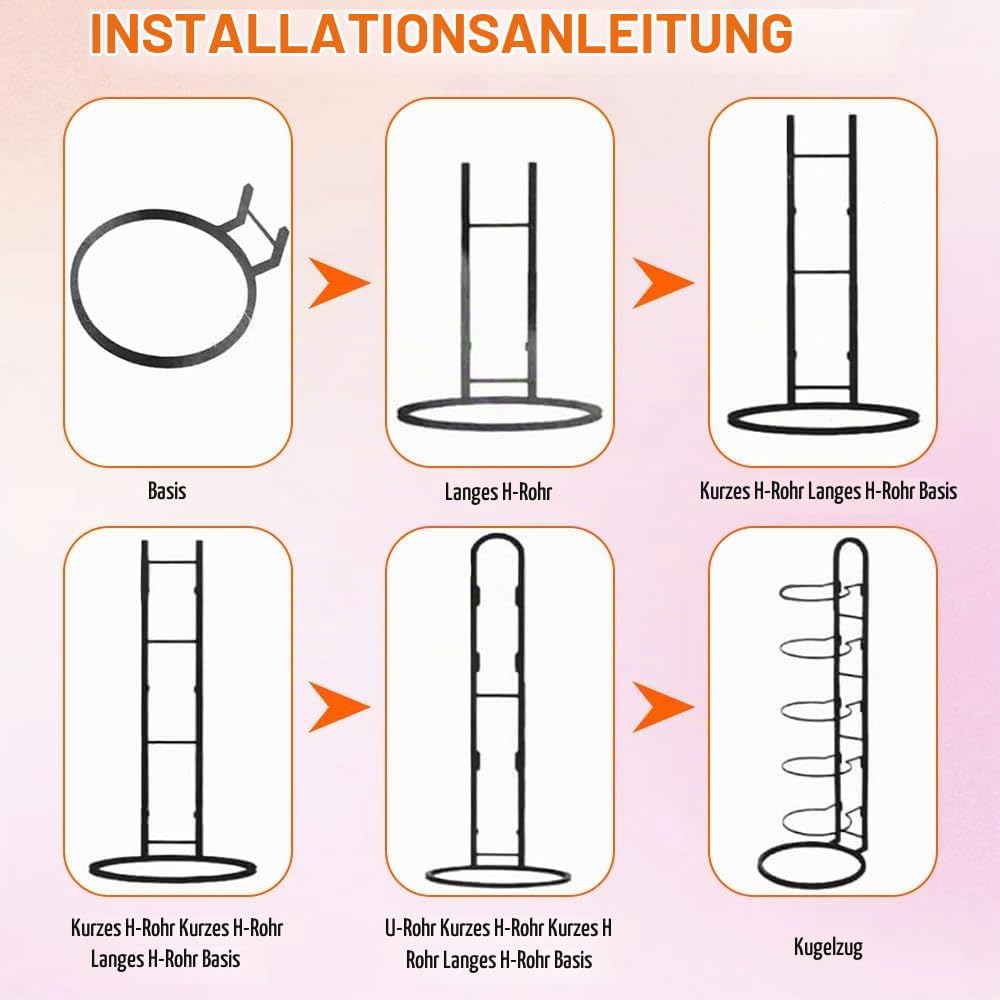 Stufiger Ballständer, Vertical Ballregal Fussball Ständer, Abnehmbares Standing Rack Halter, Ball Au