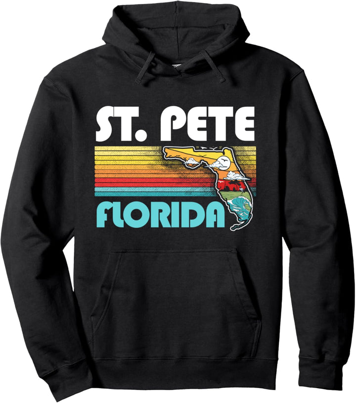 St Petersburg Vintage St Pete Florida Nature & Outdoors Pullover Hoodie