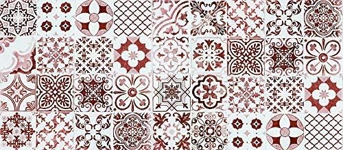 VINILIKO Teppich Port Grimaud, Vinyl, rot, 65 x 150 cm 65 x 150 cm Rot, 65 x 150 cm Rot