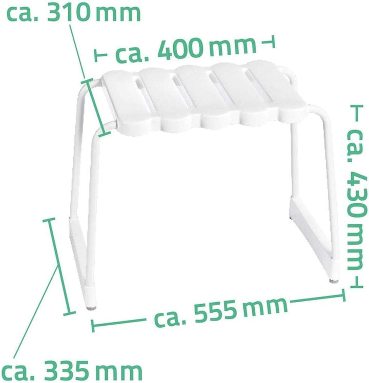 RIDDER Assistent A00500101 Bad-Hocker, Hocker, weiss