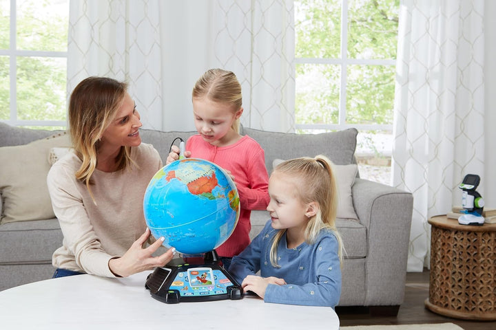 VTech Giramondo Interaktiver Videokarten, Weltkarte für Kinder, mit Touch-Stift und Bildschirm 2,7 Z