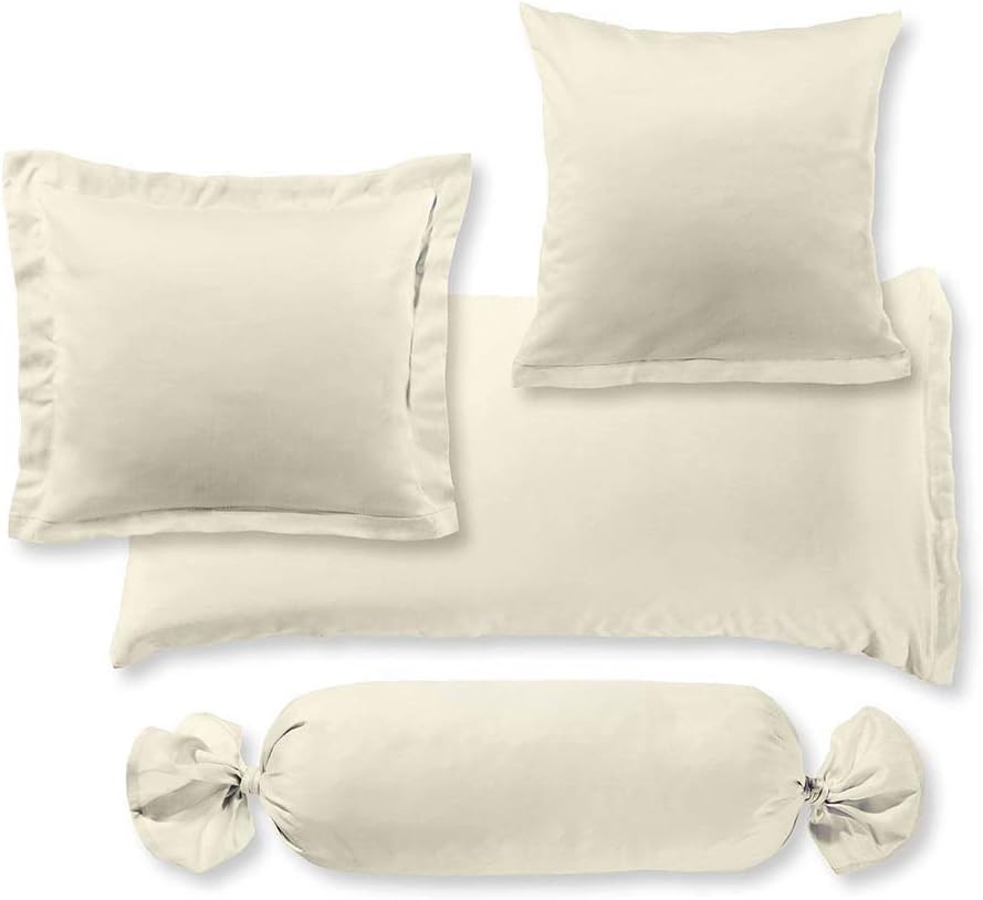 sleepling Satin Kissenbezug, Kissenhülle Seitenschläferkissen aus 100% seidig weicher Baumwolle, Bez