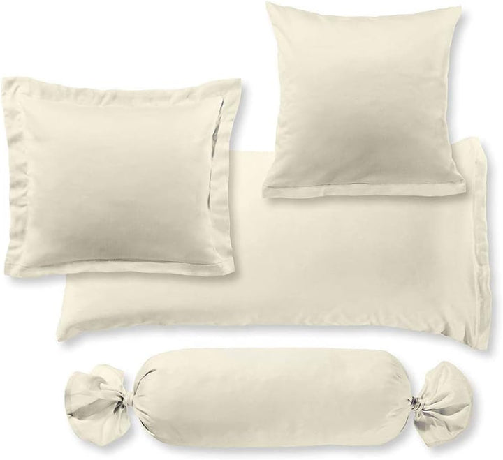 sleepling Satin Kissenbezug, Kissenhülle Seitenschläferkissen aus 100% seidig weicher Baumwolle, Bez