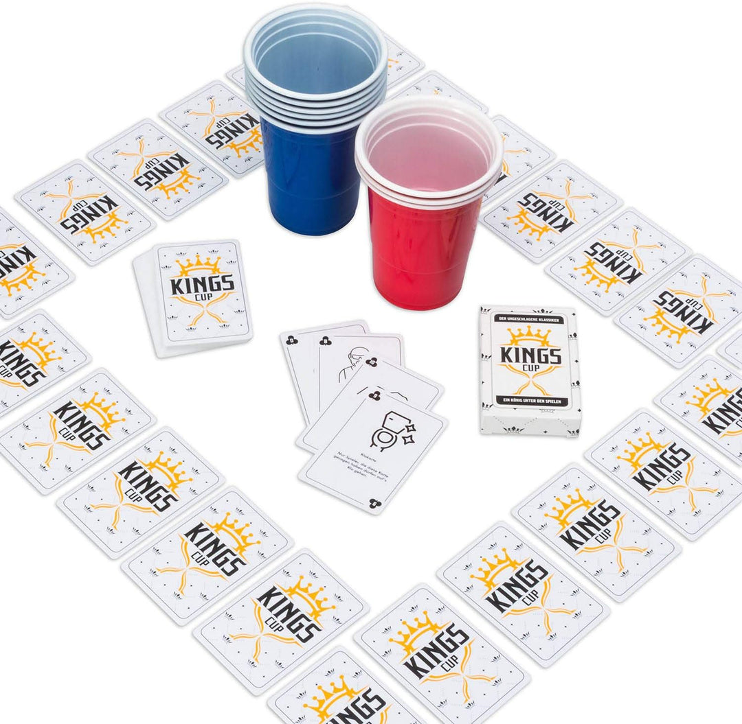 50 Stück Rote & 50 Stück Blaue Partybecher; Wiederverwendbare Getränkebecher Red Cups Trinkbecher 16