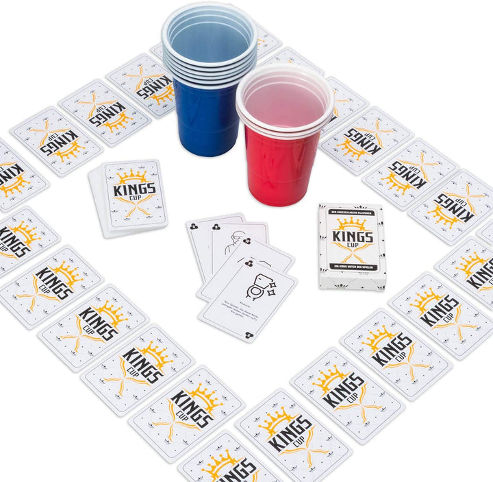50 Stück Rote & 50 Stück Blaue Partybecher; Wiederverwendbare Getränkebecher Red Cups Trinkbecher 16