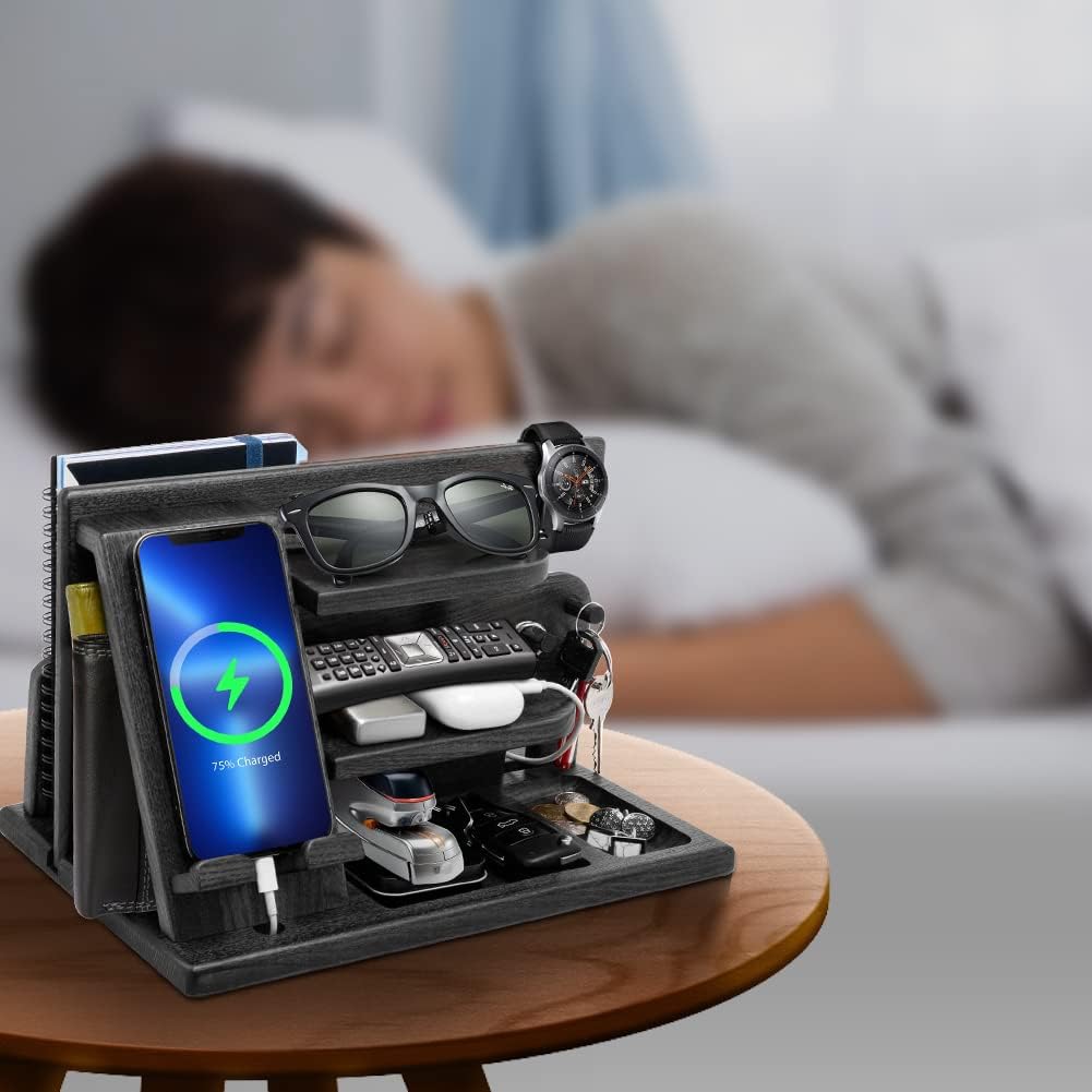 Weihnachten Geschenke für Männer Geburtstag Holz Telefon Dockingstation Geschenke für Papa Weihnacht