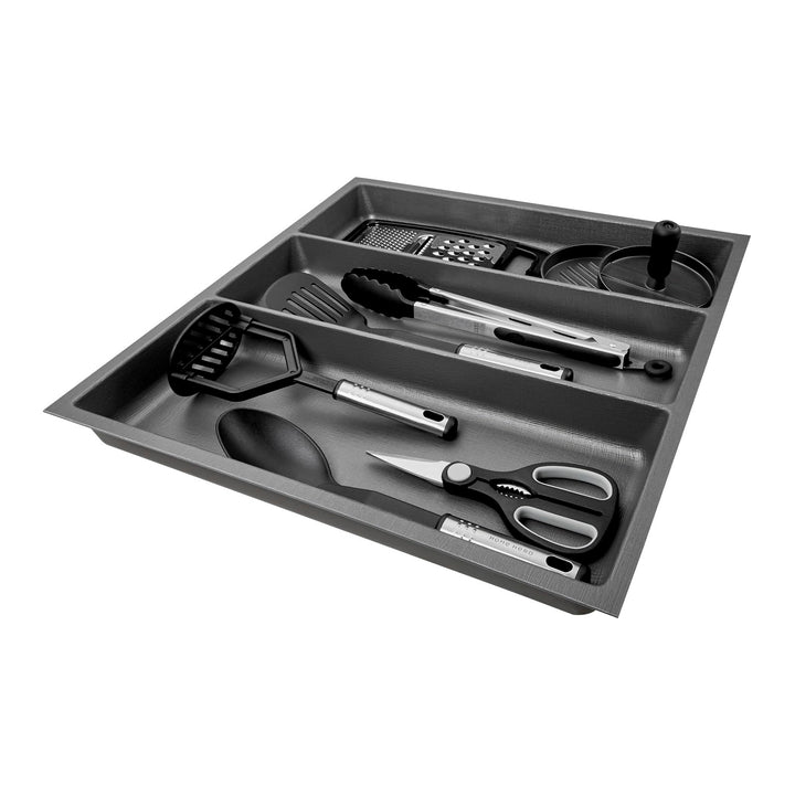 SO-BOX 2 Mehrzweckeinsatz Breite 50,9 cm, Tiefe 46,2 cm mit anthraziter Kanvas-Struktur für Schublad