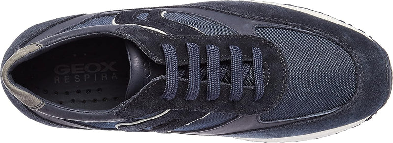 Geox Uomo Happy Sneaker, Navy, 41 EU