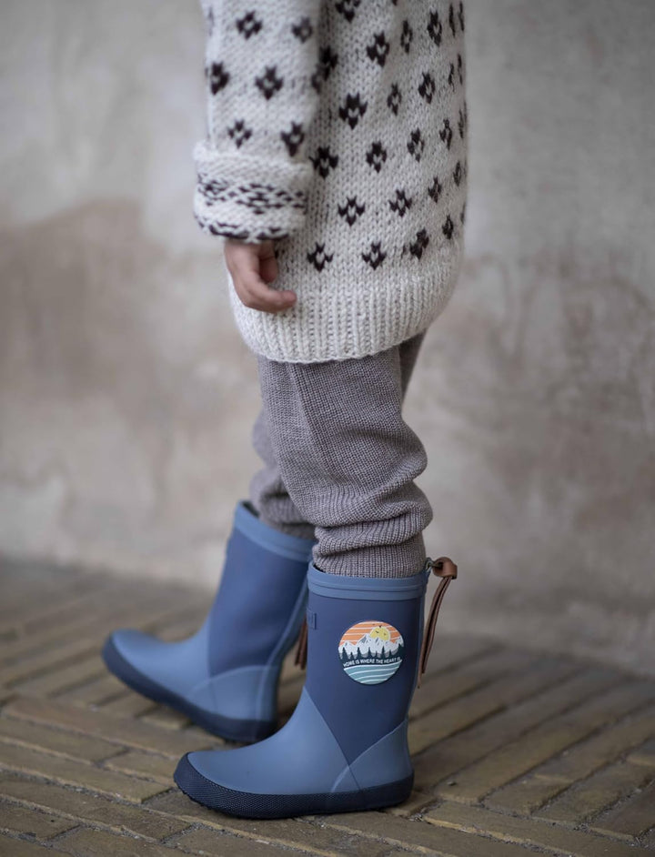 Bisgaard Unisex Kinder Fashion Ii Rain Boot 22 EU Blau, 22 EU Blau