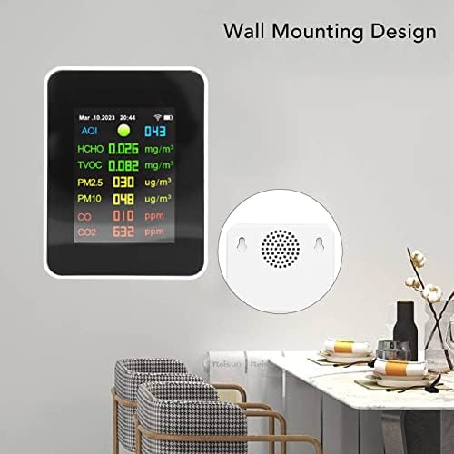9 in 1 WiFi Luftqualitätsmonitor PM2.5, PM10, HCHO, Organische Schadstoffe, CO, CO2, Temperatur- und
