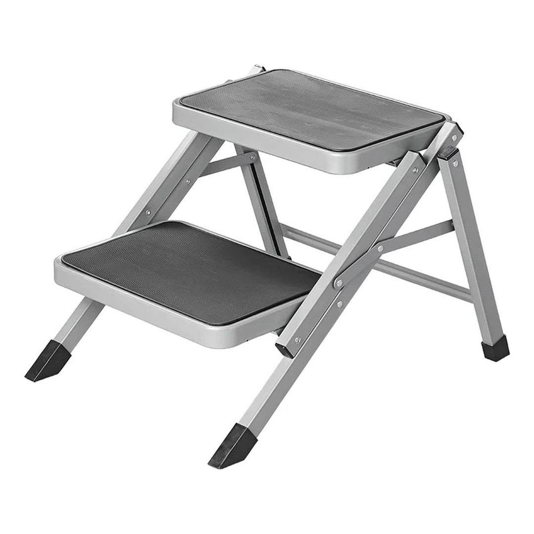 Doppeltrittstufe klappbar 59,5 x 49 x 39 cm mit 2 rutschfesten Tritten 37,8 x 25,5 cm Trittstufe fal