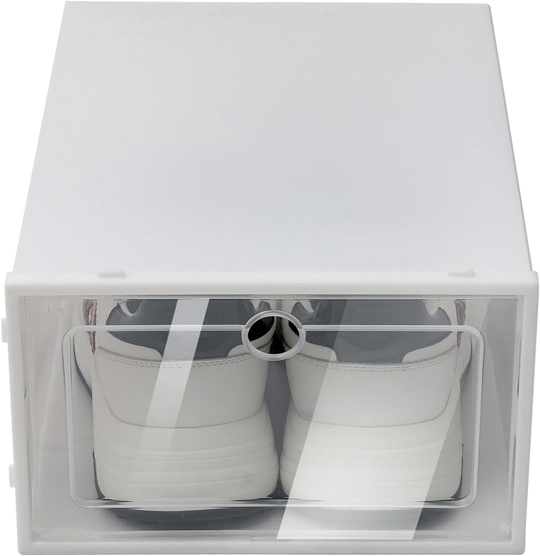 20/24er Transparent Schuhbox, Stapelbar Schuhbox Schuhkarton Schuhaufbewahrung Schublade Transparent