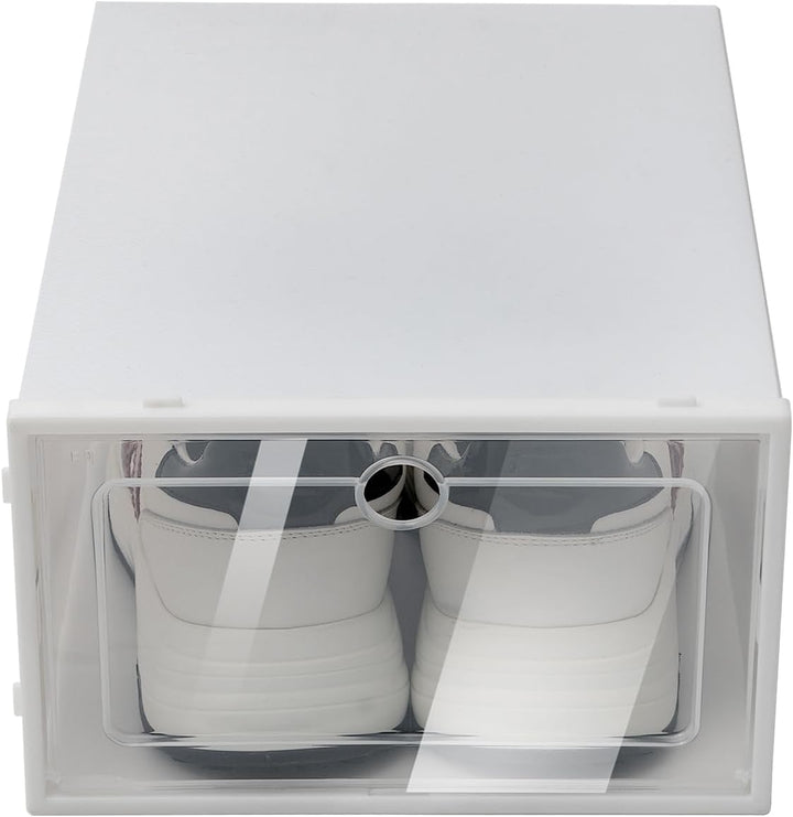 20/24er Transparent Schuhbox, Stapelbar Schuhbox Schuhkarton Schuhaufbewahrung Schublade Transparent