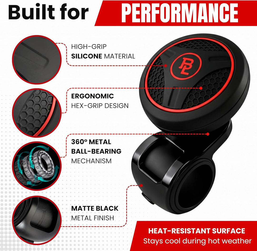 Mzone BL 4347608159 Silicon Black Platinum Power Handle Autolenkrad Selbstmord Spinner Zubehörteil K