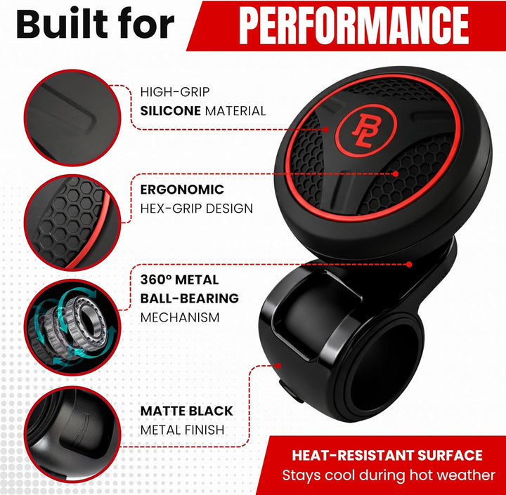 Mzone BL 4347608159 Silicon Black Platinum Power Handle Autolenkrad Selbstmord Spinner Zubehörteil K