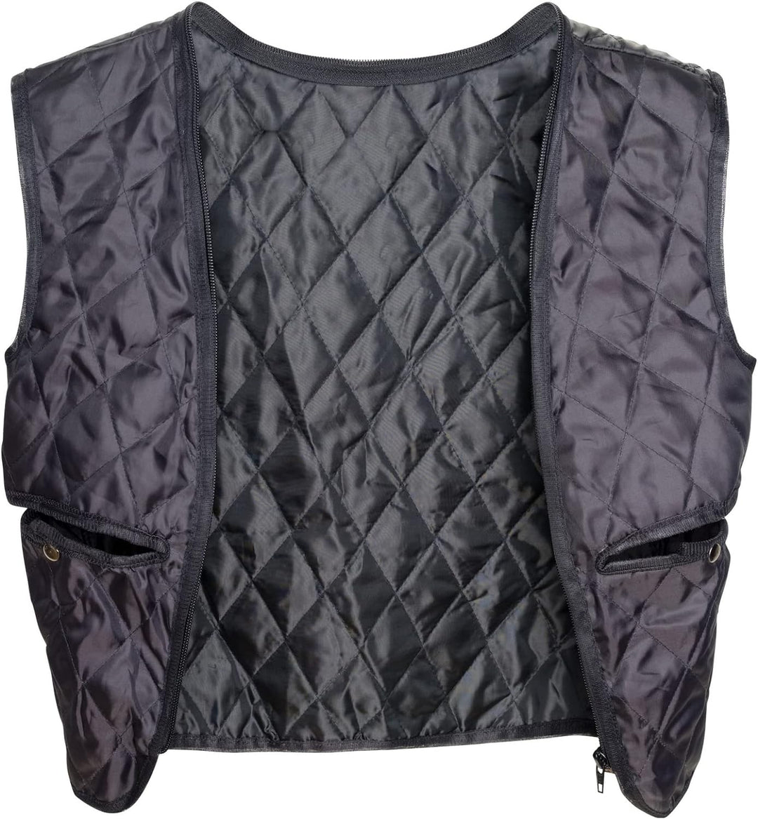 Urban Leather 58 LADIES Motorradjacke mit Schutzpolsterung, Breaker, XL, Dunkelgrau