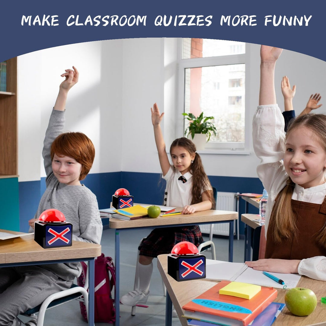 Spiel Antwort Buzzer mit Licht und Ton Trivia Quiz Got Talent Buzzer pro Game Show,Leuchtender und k