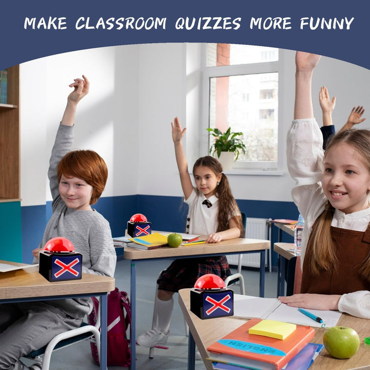 Spiel Antwort Buzzer mit Licht und Ton Trivia Quiz Got Talent Buzzer pro Game Show,Leuchtender und k