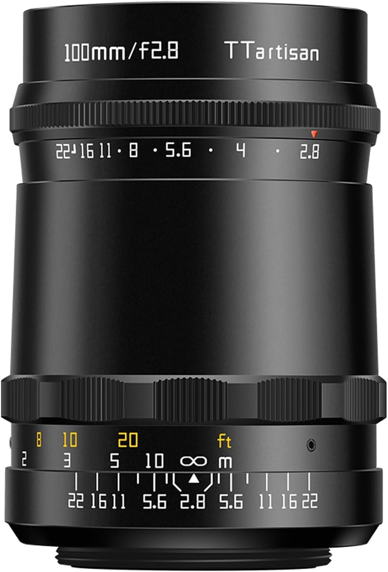 TTARTISAN 100mm F2.8 Vollformat Kameraobjektiv Manueller Fokus Einzigartige Seifenblase Bokeh Kamera