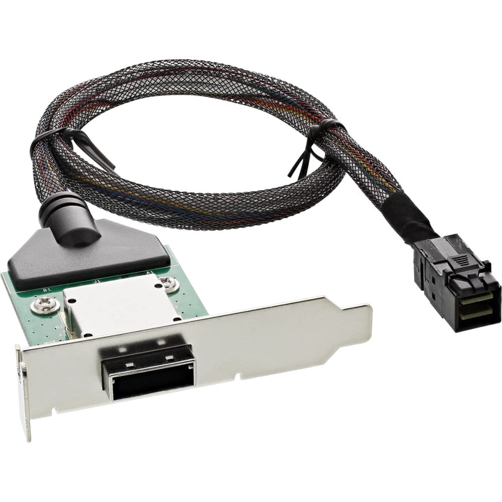 InLine 27656A SAS HD low profile PCI Slotblech mit Kabel, ext. SFF-8088 auf int. SFF-8643, 0,5m
