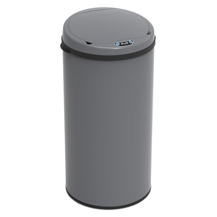SVITA Sensor-Mülleimer 42L Stahl mit Sensor Elektrischer Abfalleimer Küche Automatik Mülleimer Grau