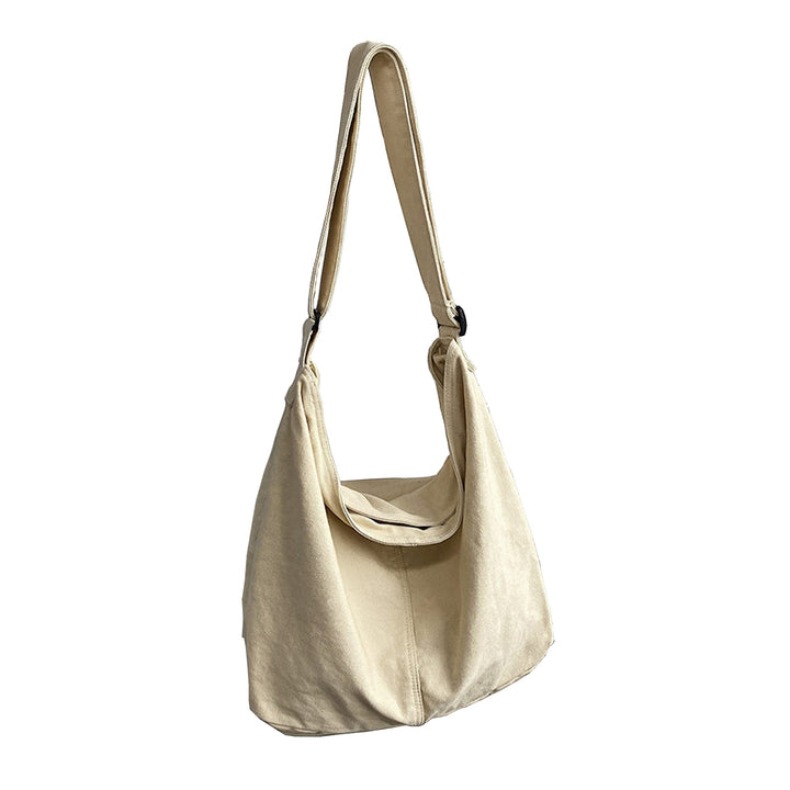 Messenger-Tasche aus Segeltuch, gross, einfarbig, mit mehreren Taschen, Schultertasche aus Segeltuch
