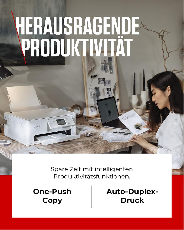 Canon PIXMA TS7650i Multifunktionsdrucker 3in1 (Tintenstrahl,Drucken, Kopieren, Scannen, A4, 6,7 cm