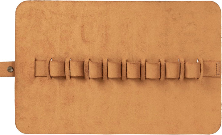 Londo Echtleder Stifterolle, Federmäppchen - Elegante Roll-up Stifterolle, Bleistift Wrap, Mäppchen,