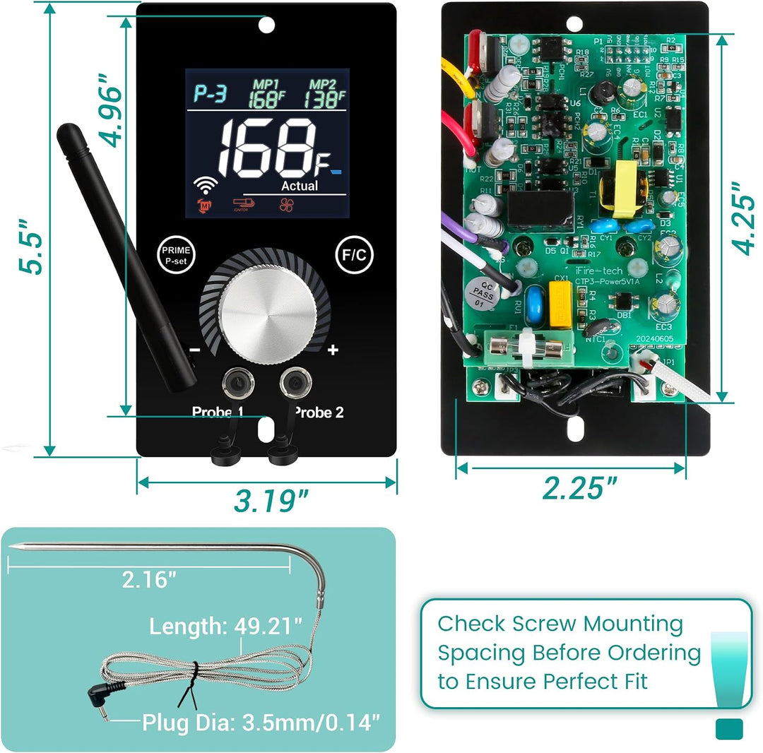 Universal WiFi PID Digital Thermostat für Traeger Control Panel Ersatz für Pit Boss Controller für A