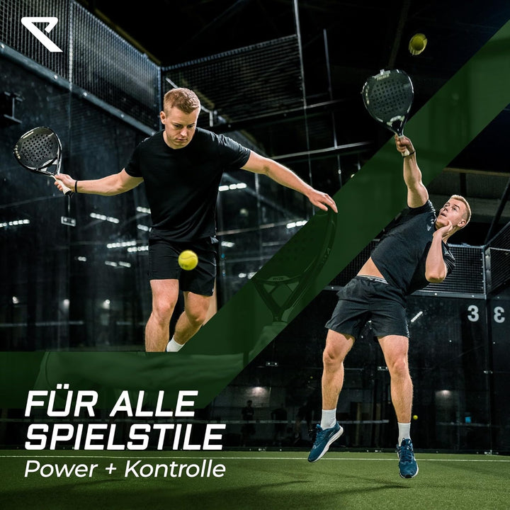 RYZE PEGASUS – Padel Schläger aus 100% Kohlefaser - Maximale Power & Kontrolle - 360g Leicht & Langl