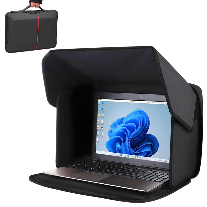 Tragbarer Laptop Sonnenschutz für 12/13/14/15 Zoll Bildschirm, Sichtschutz für Arbeiten Im Freien, L