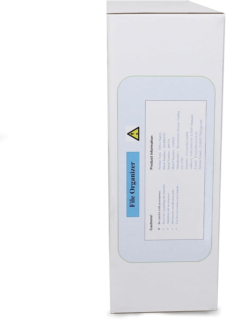 Hängeorganizer Wandablagefächer 4 Etagen Wandmontage Schreibtisch Organizer, A4 Zeitschriftenhalter