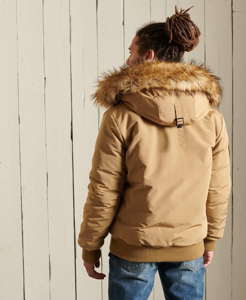 Superdry Herren Everest Bomberjacke S Kamel, S Kamel