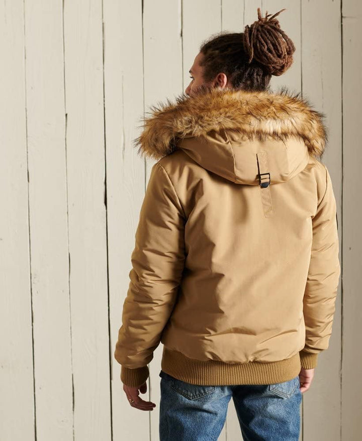 Superdry Herren Everest Bomberjacke S Kamel, S Kamel