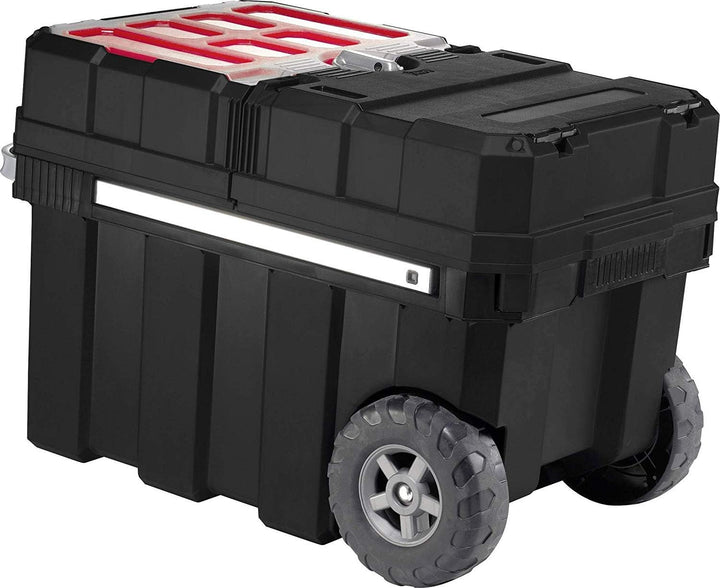 Keter 17191709 Werkzeugwagen Master Pro Serie Masterloader, Kunststoff, schwarz/gelb