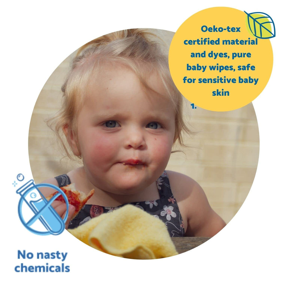 Cheeky Wipes - 25 bamboo terry washable cloth baby wipes by Cheeky Wipes weiss, weiss