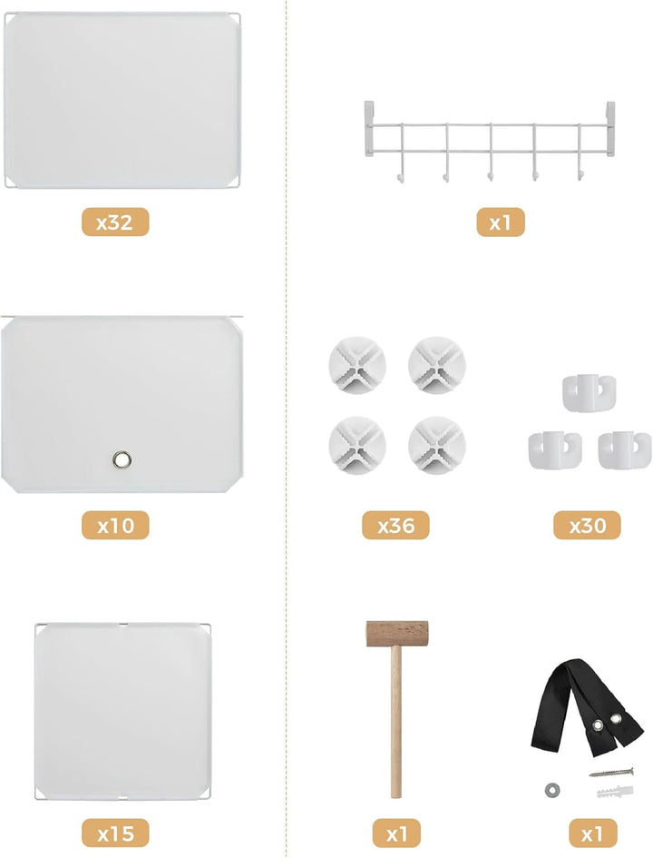 Mondeer Schuhregal, Kunststoff Schuhschrank 10 Ebenen, Schuhregal Organizer hält 40 Paar Schuhe Plat