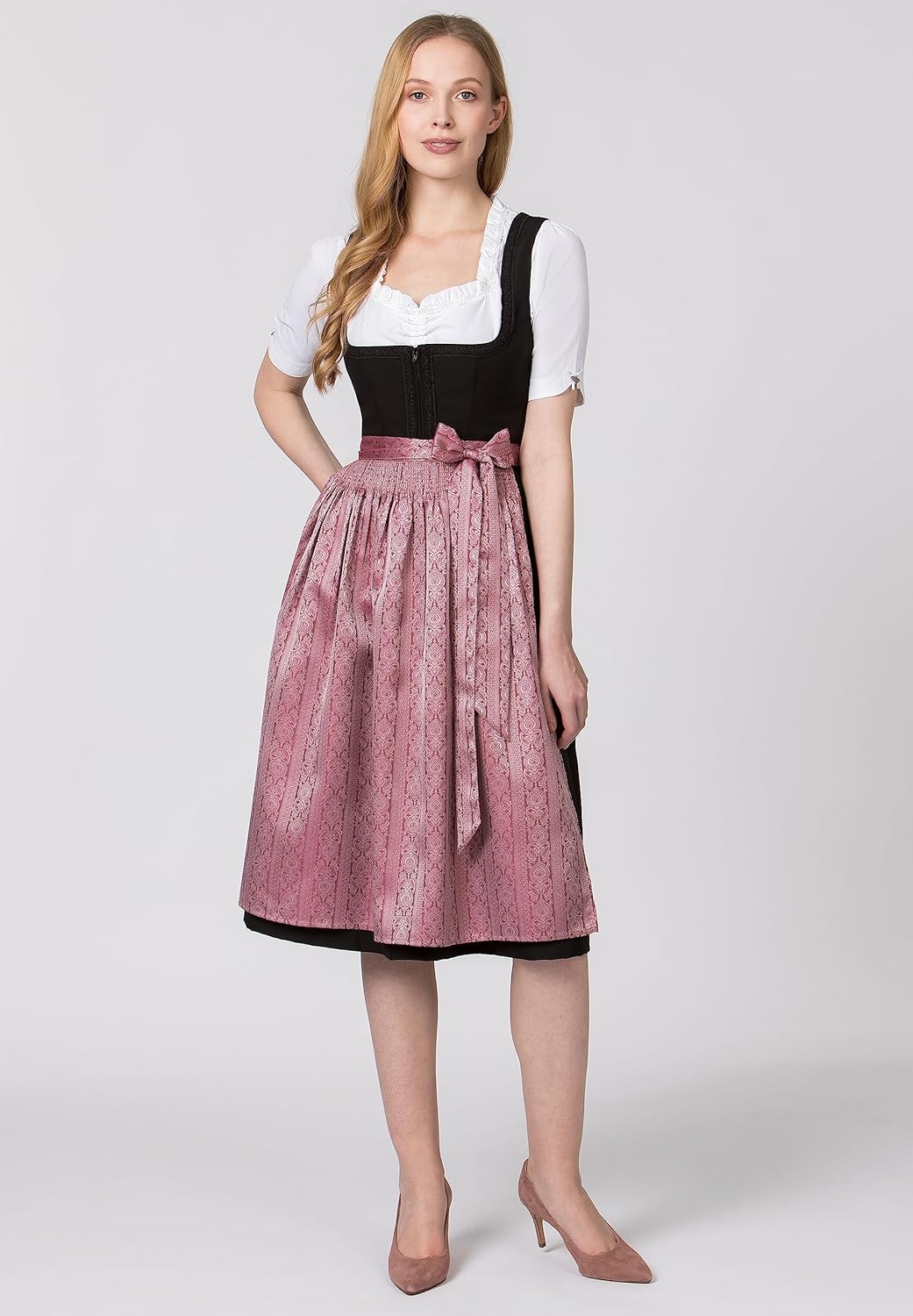 Stockerpoint Damen Schürze Corinna Dirndlschürze, Rose, Regular