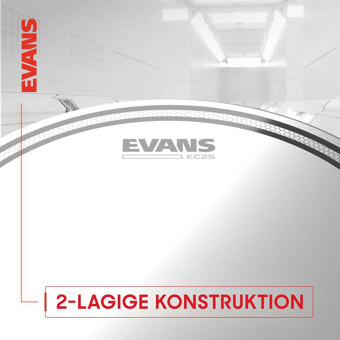Evans ETP-EC2SCTD - F EC2S (Coated) Tom Pack Fusion 25,4 cm (10 Zoll), 30,4 cm (12 Zoll), 35,5 cm (1