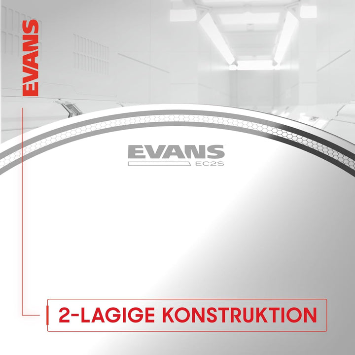 Evans ETP-EC2SCTD - F EC2S (Coated) Tom Pack Fusion 25,4 cm (10 Zoll), 30,4 cm (12 Zoll), 35,5 cm (1